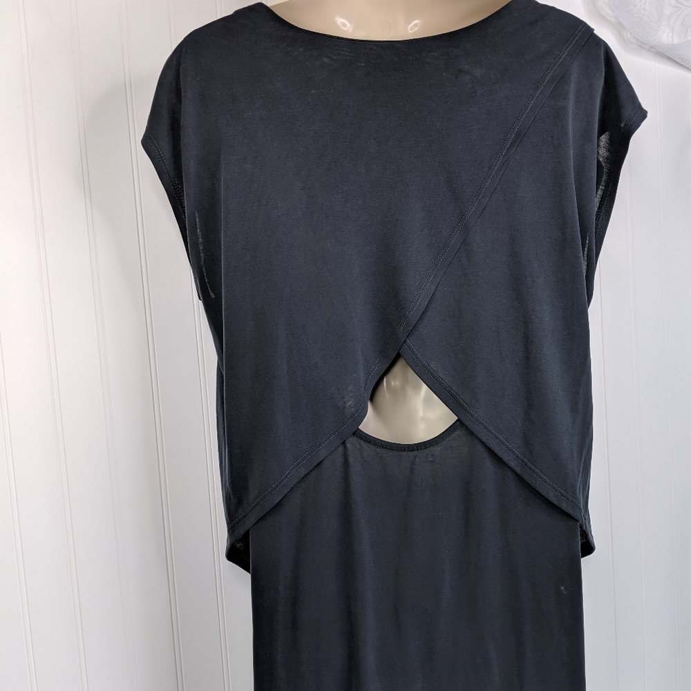 TROUVE Cape Open Back Modal Blend Dress Sz M - Picture 9 of 14